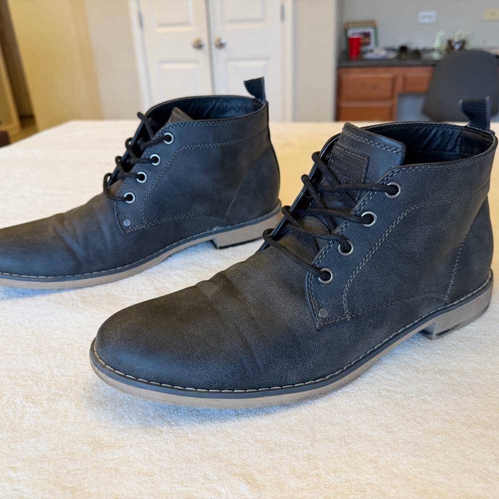 H&M Dark Gray Chukka Boots for Men
